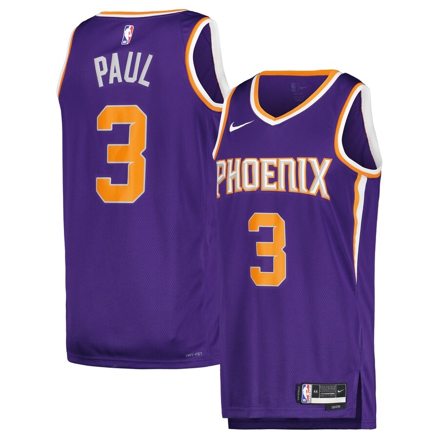 Unisex Phoenix Suns Chris Paul Nike Purple Swingman Jersey - Icon Edition - Puhuasuan