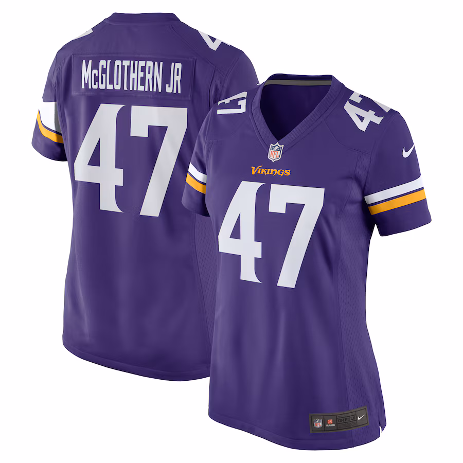Women's Minnesota Vikings Dwight McGlothern Jr. Nike  Purple Game Jersey - Puhuasuan