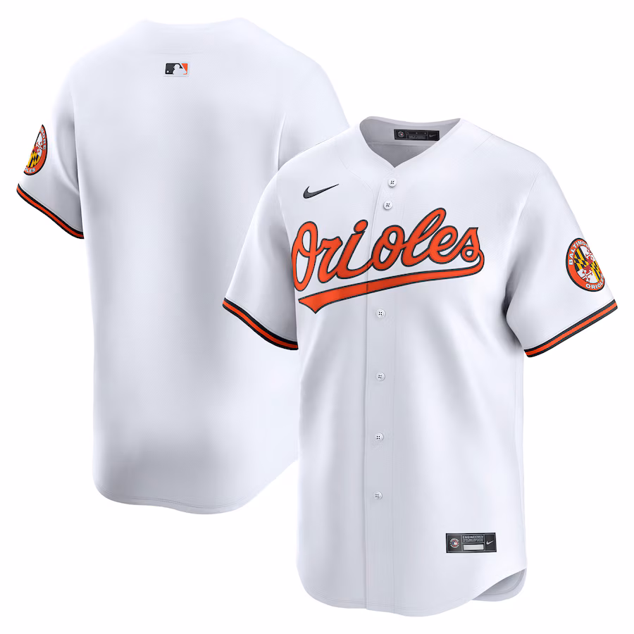 Men's Baltimore Orioles Nike Limited White Home Blank Replica Jersey - Puhuasuan