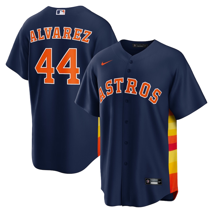 Men's Houston Astros Yordan Álvarez Nike Navy Alternate Replica Player Jersey - Puhuasuan