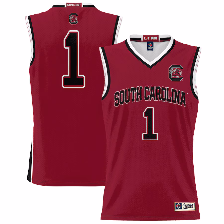 Men's GameDay Greats #1 Garnet South Carolina Gamecocks Lightweight Basketball Fashion Jersey - Puhuasuan