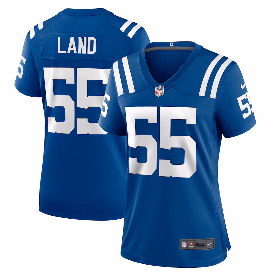 Women's Indianapolis Colts Isaiah Land Nike  Royal Team Game Jersey - Puhuasuan