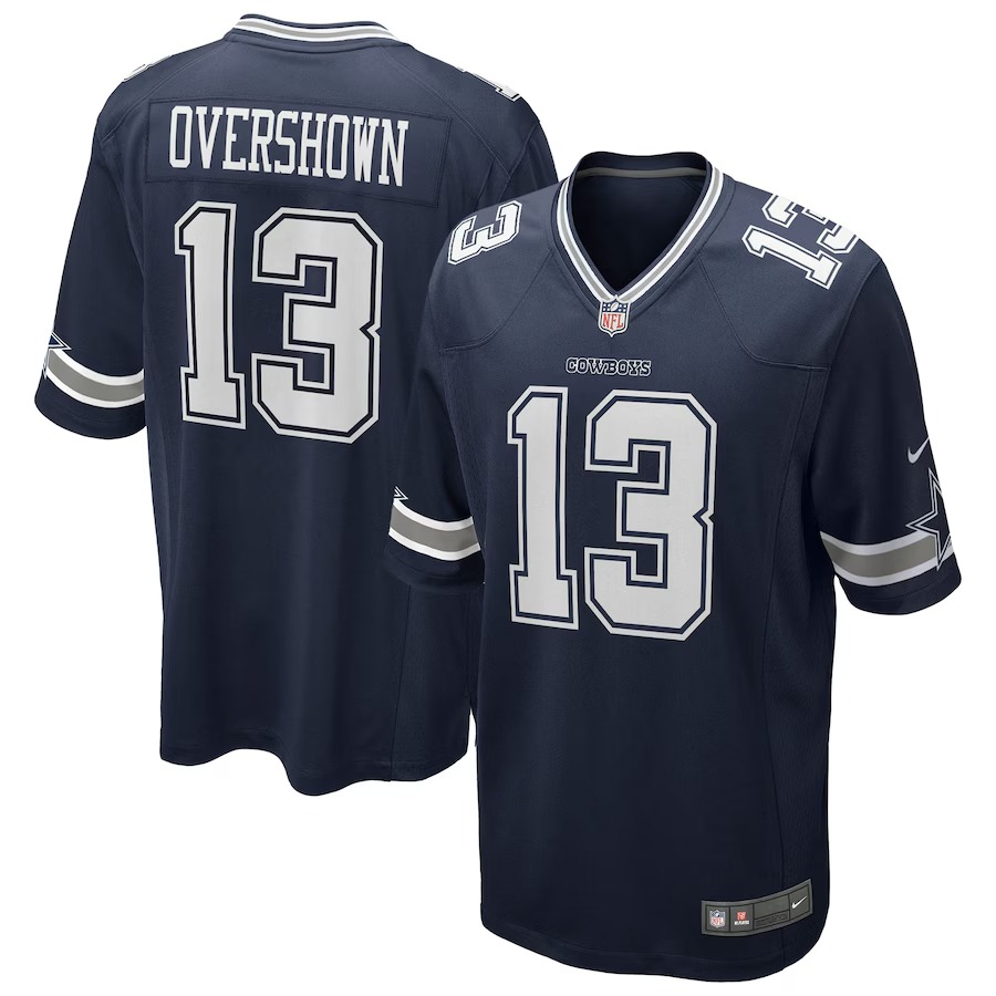 Men's Dallas Cowboys DeMarvion Overshown Nike Navy Game Jersey - Puhuasuan