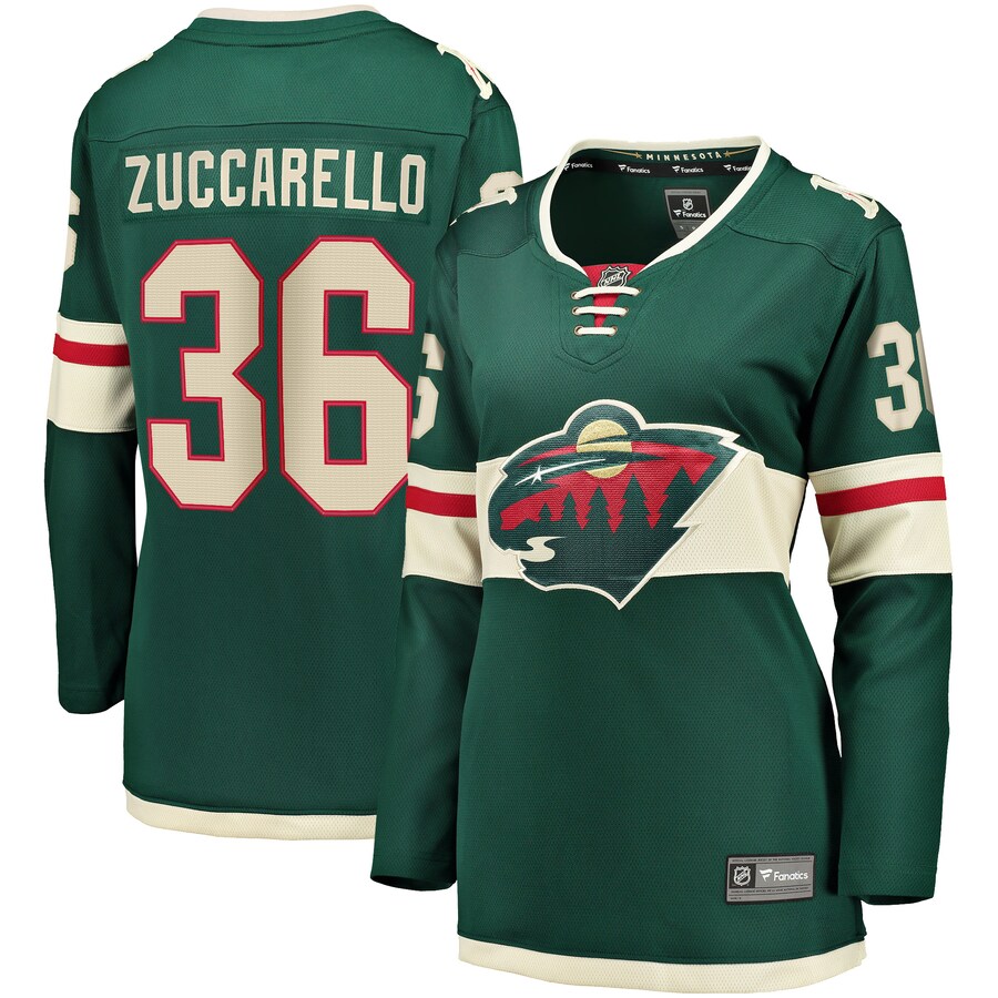Women's Minnesota Wild Mats Zuccarello Fanatics Branded Green 2017 Breakaway Player Jersey - Puhuasuan