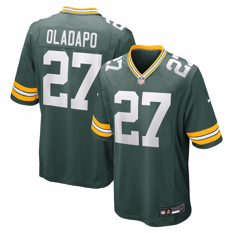 Men's Green Bay Packers Kitan Oladapo Nike Green Game Jersey - Puhuasuan