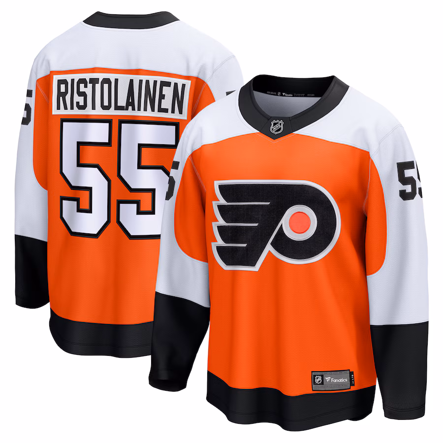 Men's Philadelphia Flyers Rasmus Ristolainen Fanatics Orange Home Breakaway Jersey - Puhuasuan