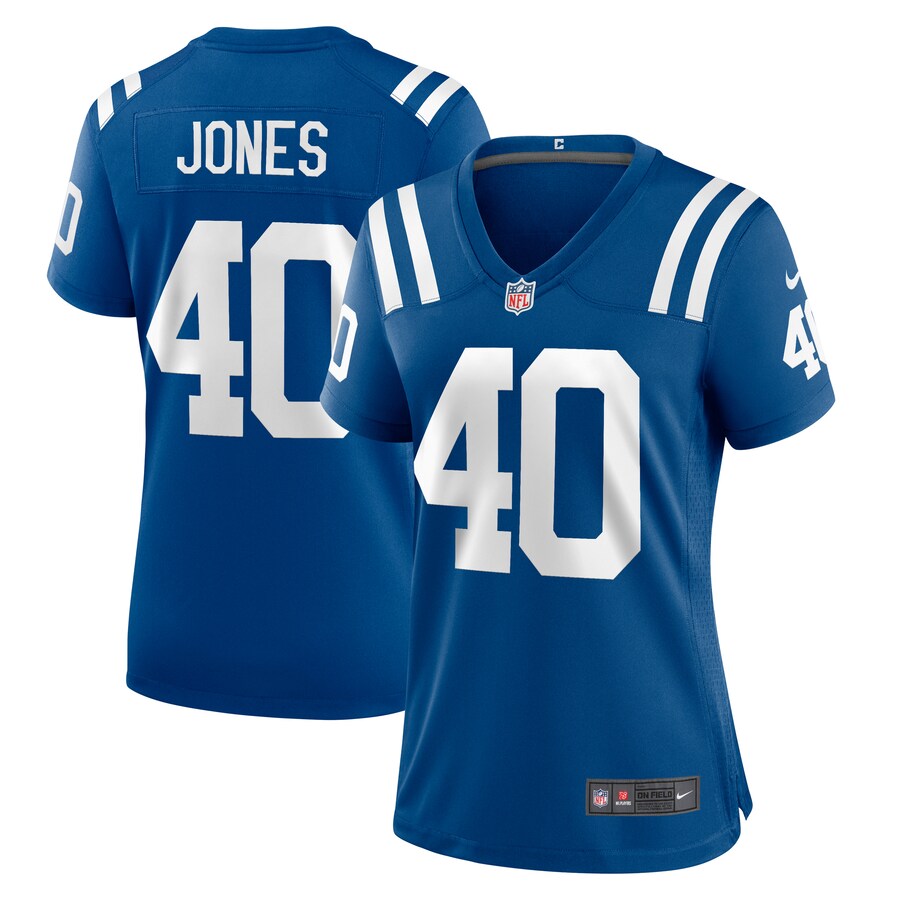Women's Indianapolis Colts Jaylon Jones Nike  Royal Team Game Jersey - Puhuasuan