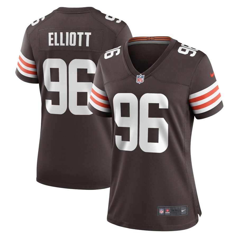 Women's Cleveland Browns Jordan Elliott Nike Brown Game Jersey - Puhuasuan
