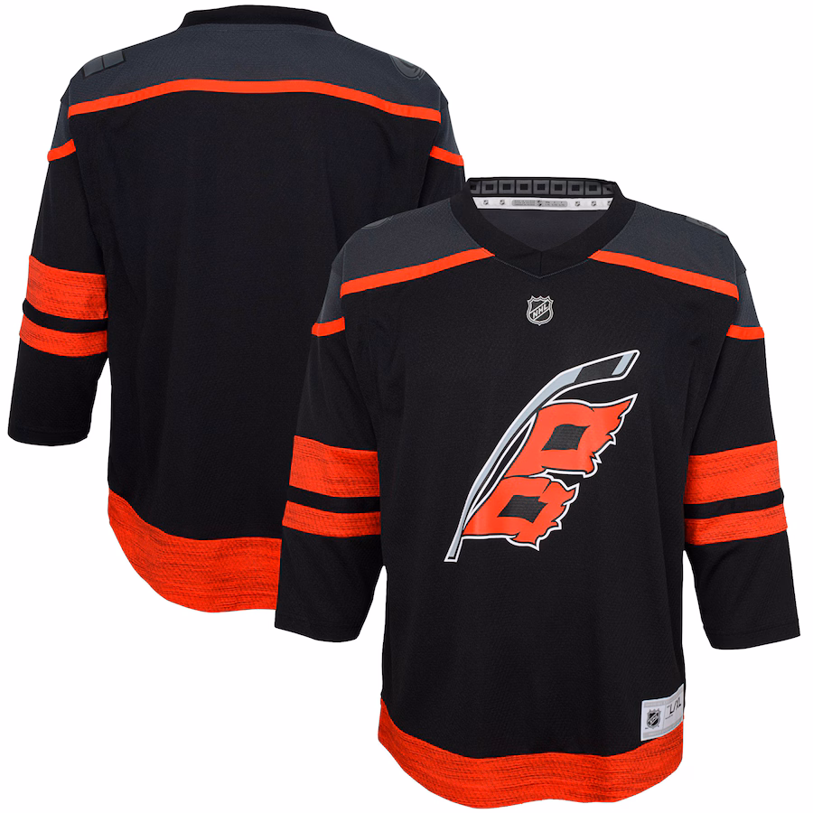 Youth Carolina Hurricanes Black Home Premier Jersey - Puhuasuan