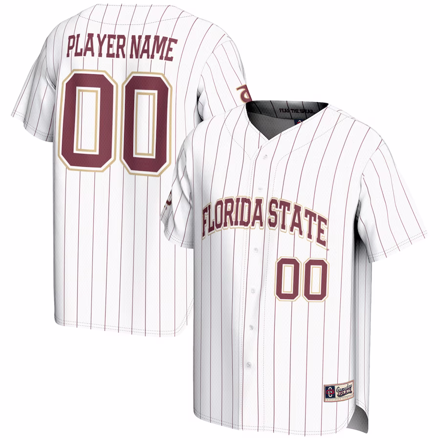 Florida State Seminoles GameDay Greats NIL Pick-A-Player Lightweight Baseball Jersey - White - Puhuasuan