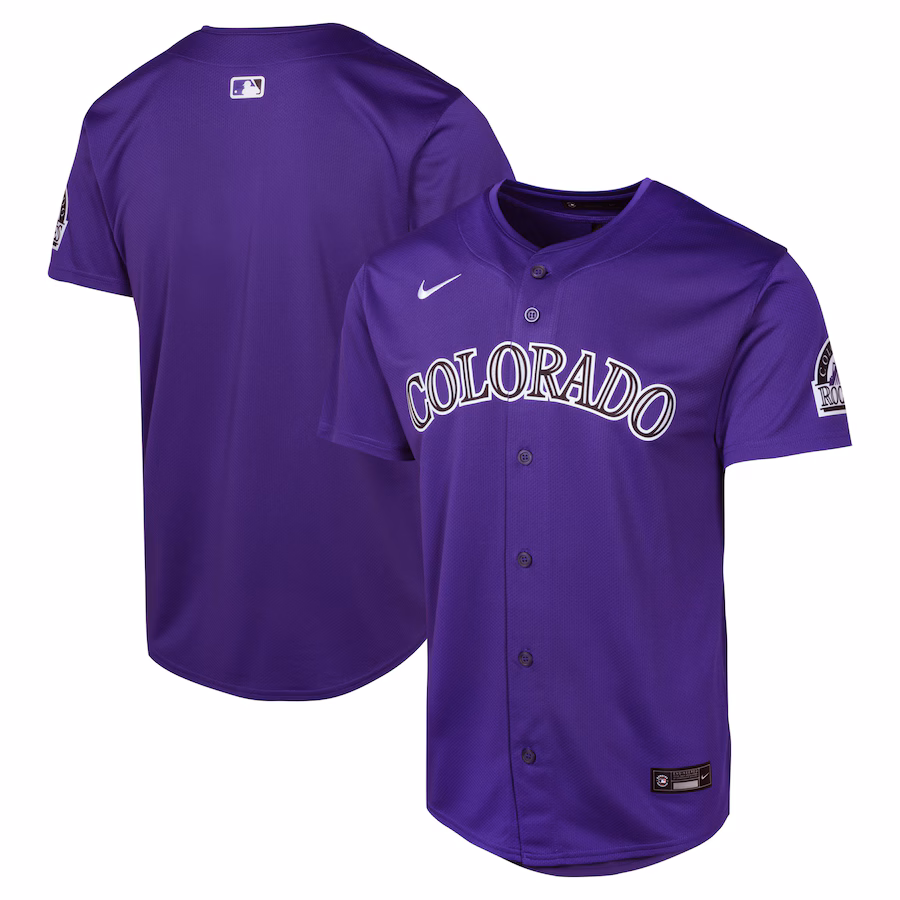 Youth Colorado Rockies Nike Purple Alternate Limited Jersey - Puhuasuan
