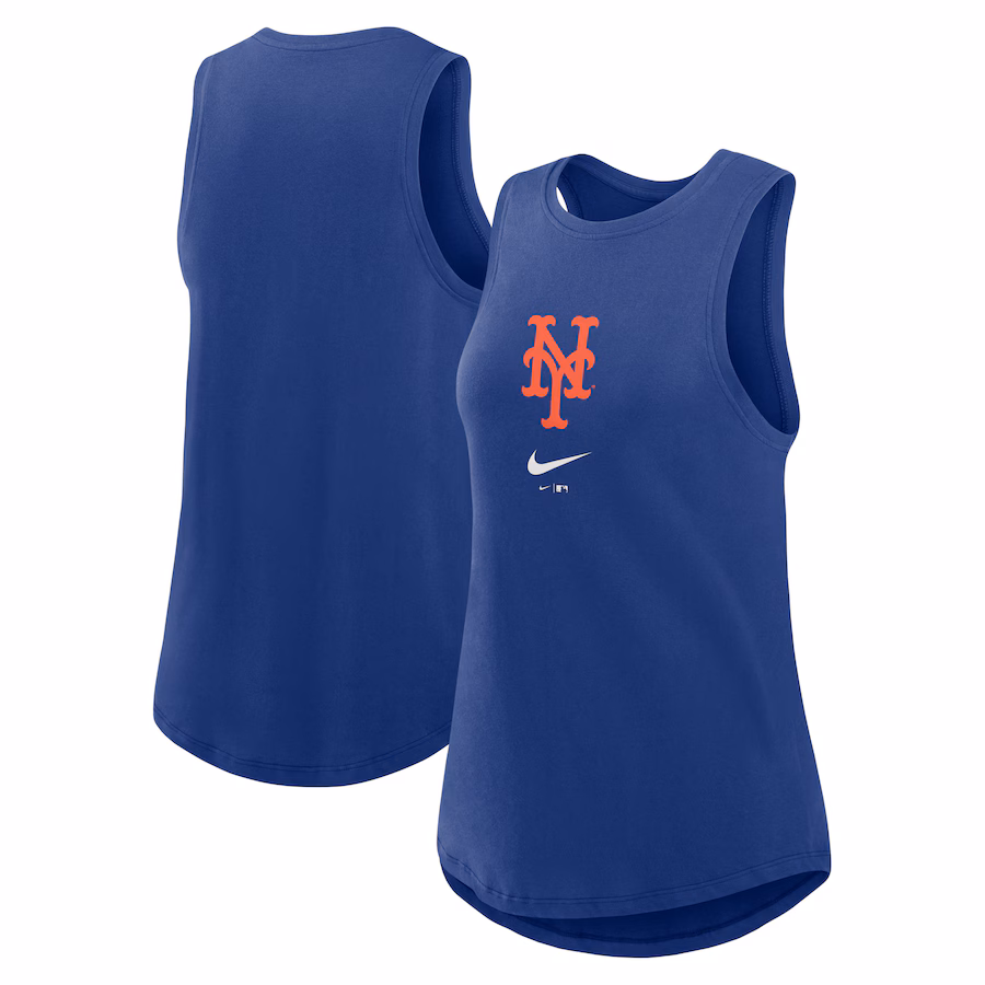 Women's New York Mets Nike Royal Legacy Icon High Neck Performance Tank Top - Puhuasuan