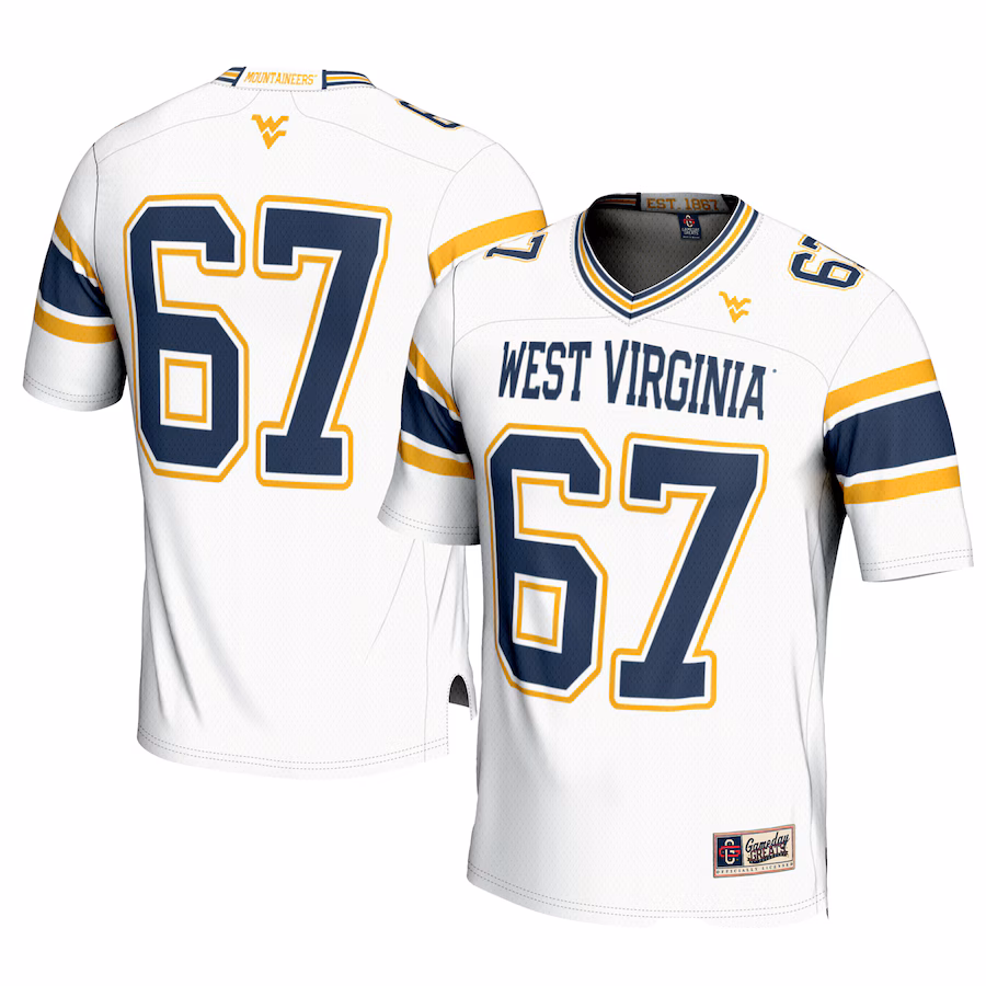 Youth GameDay Greats #1 White West Virginia Mountaineers Football Jersey - Puhuasuan