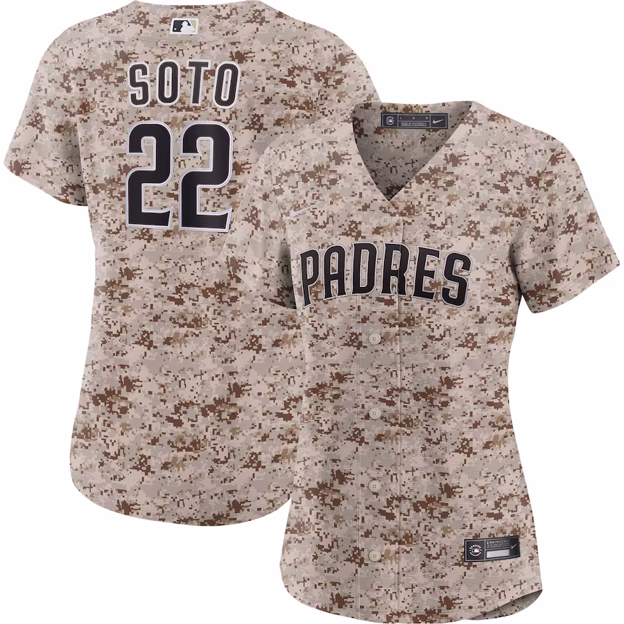 Women's San Diego Padres Juan Soto Nike Camo USMC Alternate Replica Player Jersey - Puhuasuan