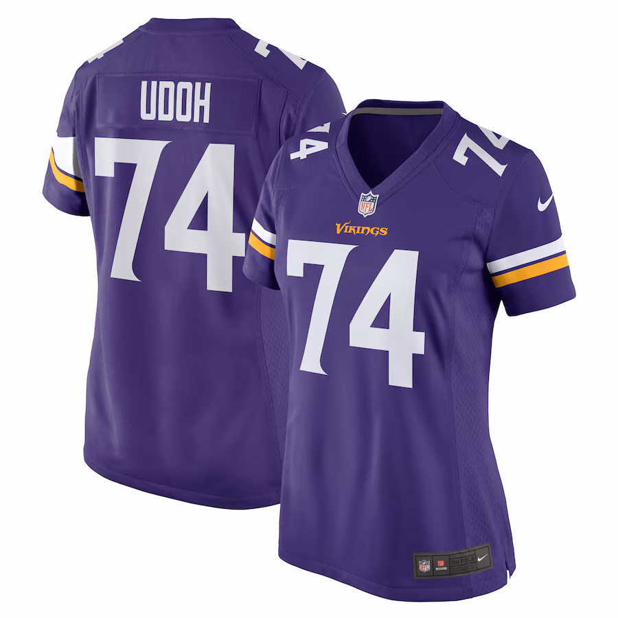 Women's Minnesota Vikings Oli Udoh Nike Purple Game Jersey - Puhuasuan