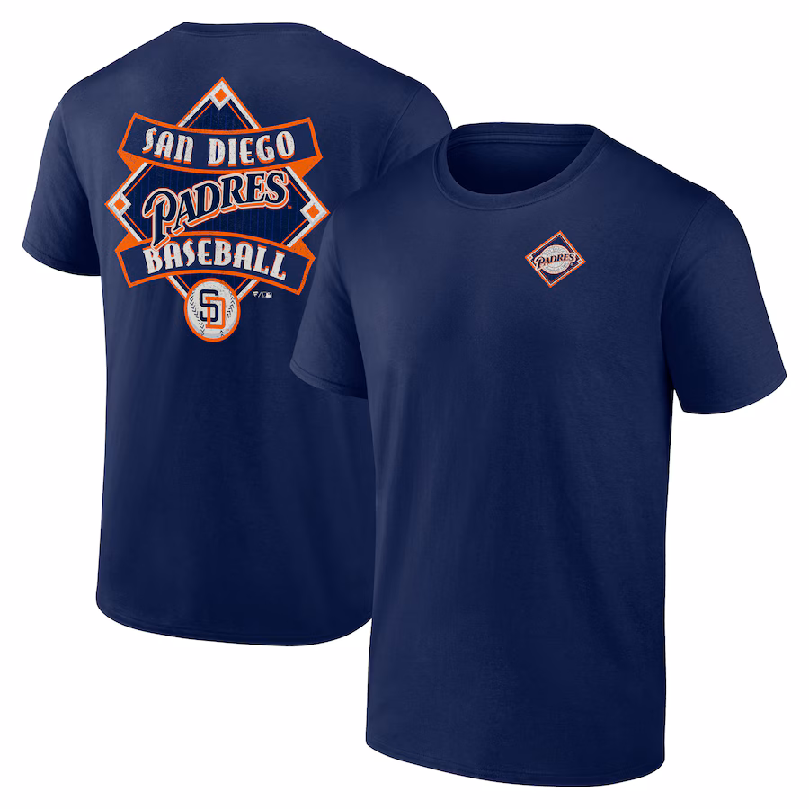 Men's San Diego Padres Navy Cooperstown Collection Field Play T-Shirt - Puhuasuan