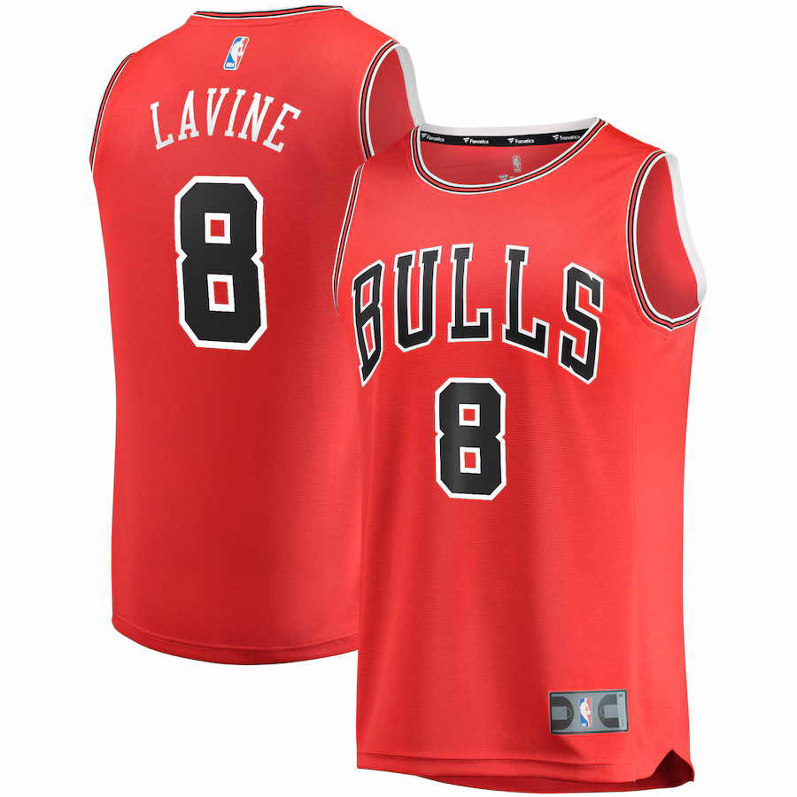 Youth Chicago Bulls Zach LaVine Fanatics Red Fast Break Replica Player Jersey - Icon Edition - Puhuasuan
