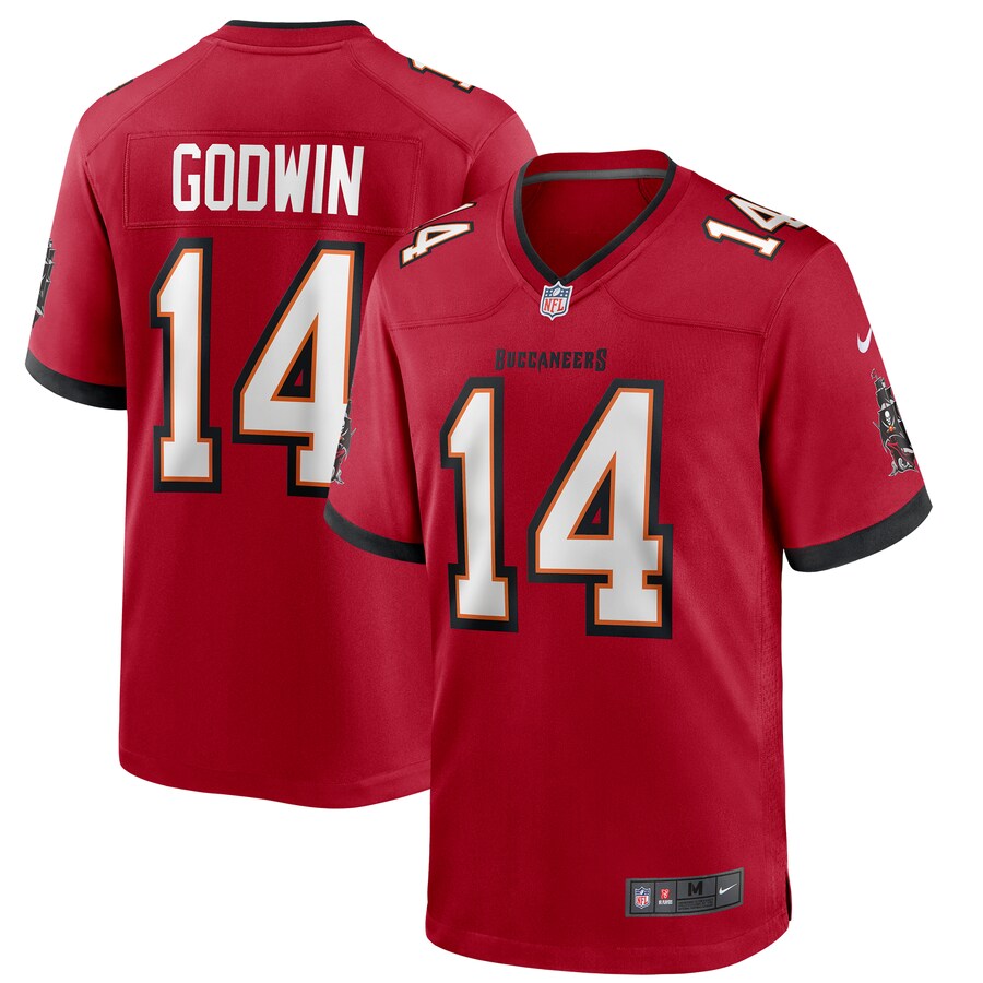 Men's Tampa Bay Buccaneers Chris Godwin Nike Red Game Player Jersey - Puhuasuan