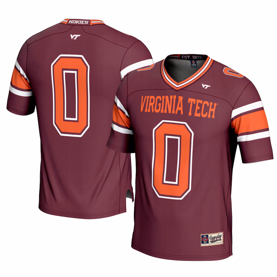 Youth GameDay Greats #0 Maroon Virginia Tech Hokies Football Jersey - Puhuasuan