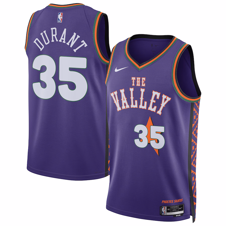Unisex Phoenix Suns Kevin Durant Nike Purple 2024/25 Swingman Player Jersey - City Edition - Puhuasuan