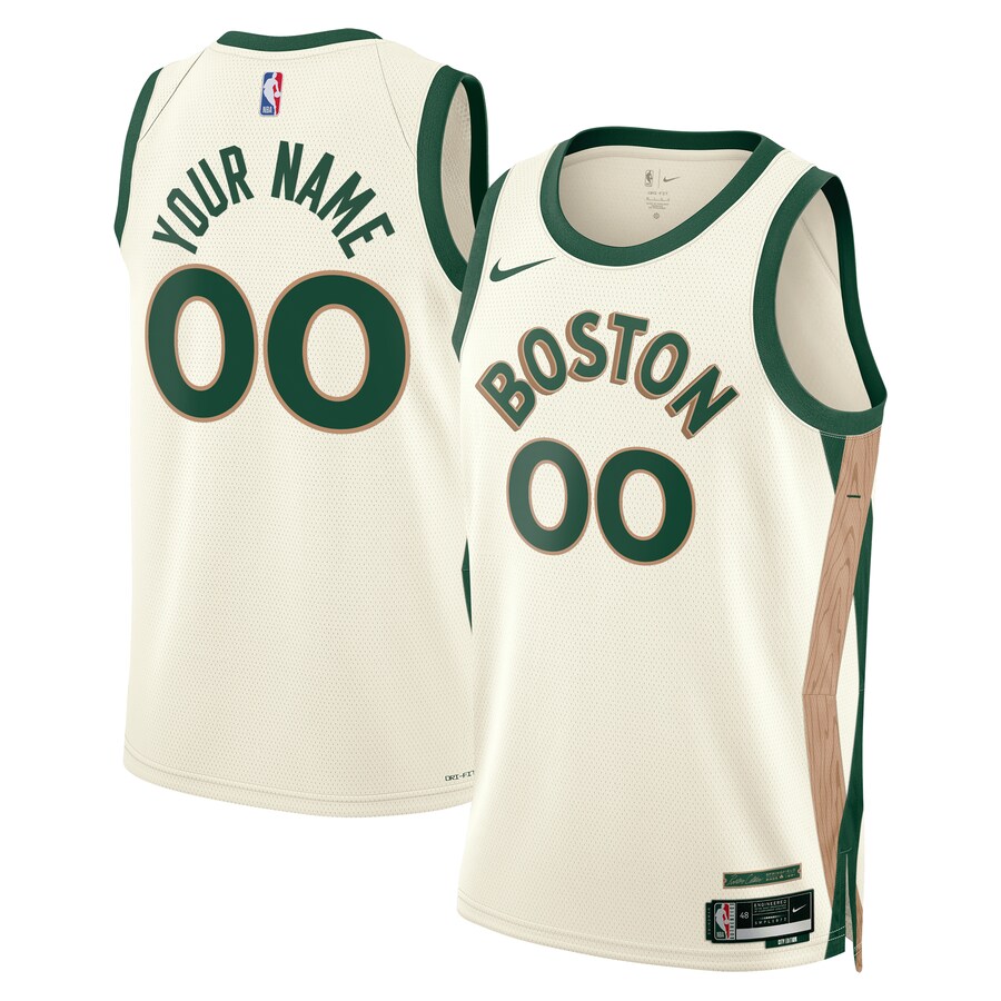 Unisex Boston Celtics Nike White 2023/24 Custom Swingman Jersey - City Edition - Puhuasuan