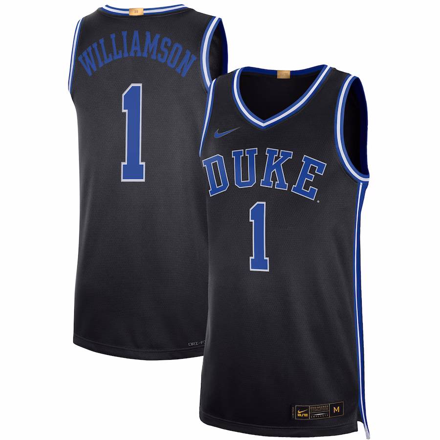 Zion Williamson Duke Blue Devils Nike Alumni Player Limited Basketball Jersey - Black - Puhuasuan