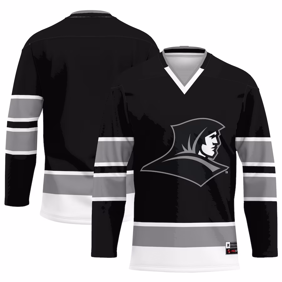 Men's GameDay Greats Black Providence Friars Hockey Jersey - Puhuasuan