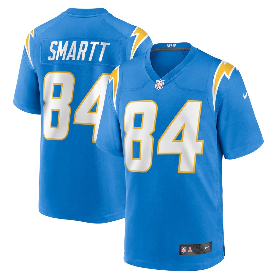 Men's Los Angeles Chargers Stone Smartt Nike  Powder Blue Team Game Jersey - Puhuasuan