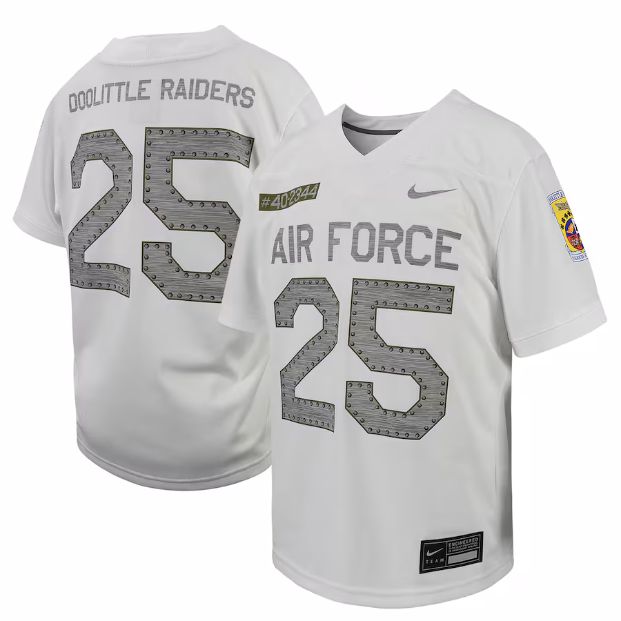 Youth Nike # White Air Force Falcons Football Game Jersey - Puhuasuan