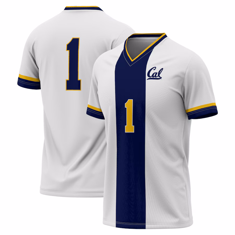 GameDay Greats #1 White Cal Bears Lightweight Soccer Fashion Jersey - Puhuasuan
