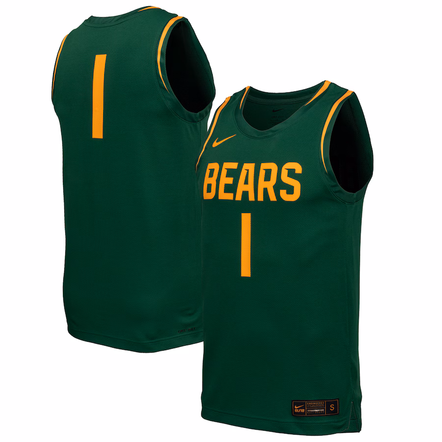 Men's Nike  Green Baylor Bears  Replica Basketball Jersey - Puhuasuan