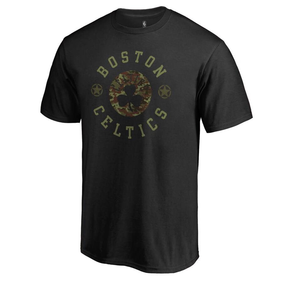 Men's Boston Celtics Black Liberty T-Shirt - Puhuasuan