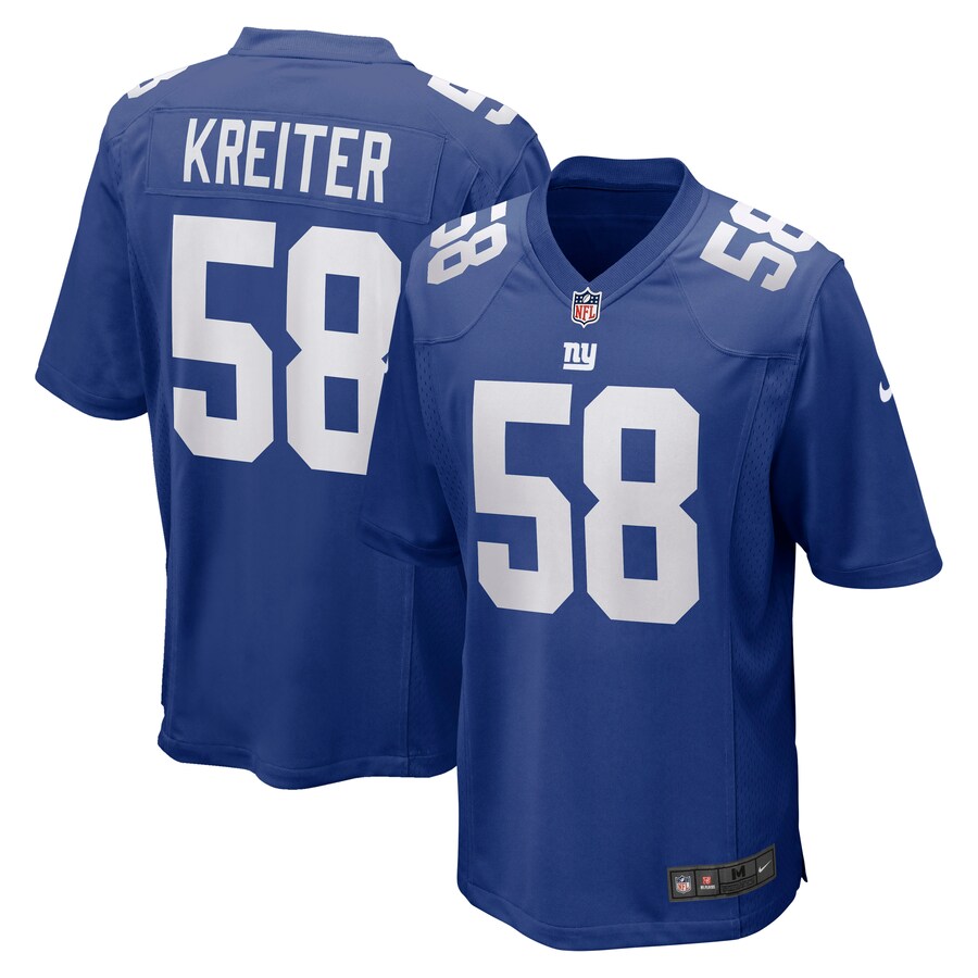 Men's New York Giants Casey Kreiter Nike Royal Game Jersey - Puhuasuan