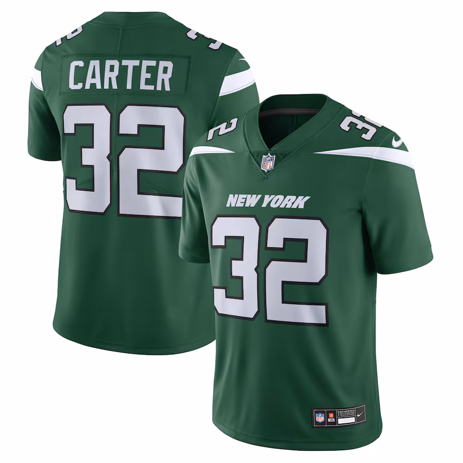 Men's New York Jets Michael Carter Nike Green Vapor F.U.S.E. Limited Jersey - Puhuasuan