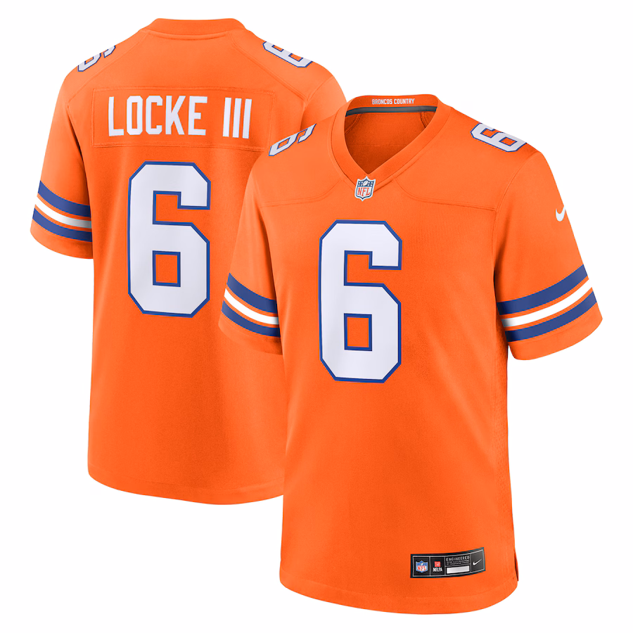 Men's Denver Broncos P.J. Locke III Nike Orange Mile High Collection 1977 Throwback Player Game Jersey - Puhuasuan