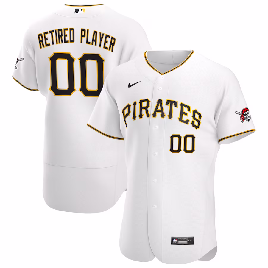 Men's Pittsburgh Pirates Nike White Home Pick-A-Player Retired Roster Authentic Jersey - Puhuasuan