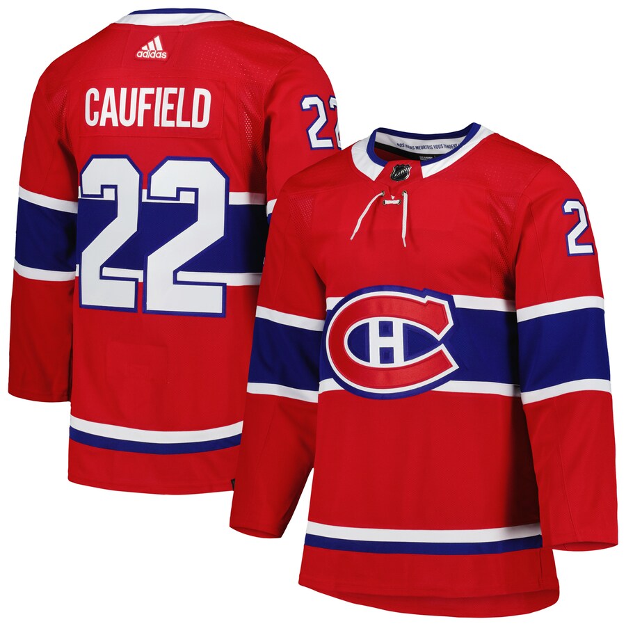 Men's Montreal Canadiens Cole Caufield adidas Red Home Primegreen Authentic Pro Player Jersey - Puhuasuan