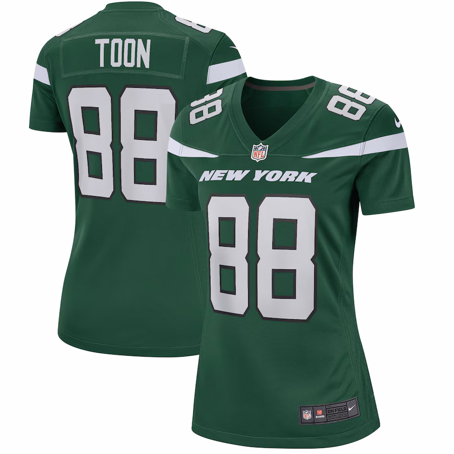 Women's New York Jets Al Toon Nike Gotham Green Game Retired Player Jersey - Puhuasuan
