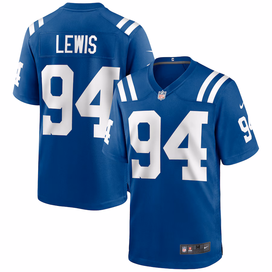 Men's Indianapolis Colts Tyquan Lewis Nike Royal Game Jersey - Puhuasuan