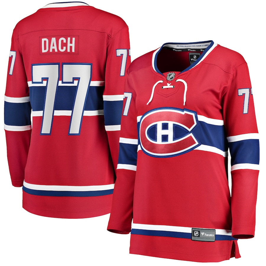 Women's Montreal Canadiens Kirby Dach Fanatics Red Home Breakaway Player Jersey - Puhuasuan
