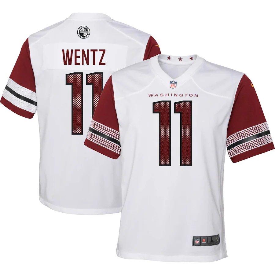 Youth Washington Commanders Carson Wentz Nike White Game Jersey - Puhuasuan