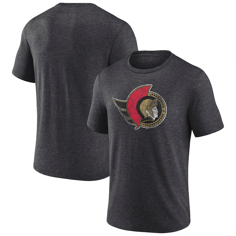 Men's Ottawa Senators Fanatics Black NHL Special Edition Tri-Blend T-Shirt - Puhuasuan