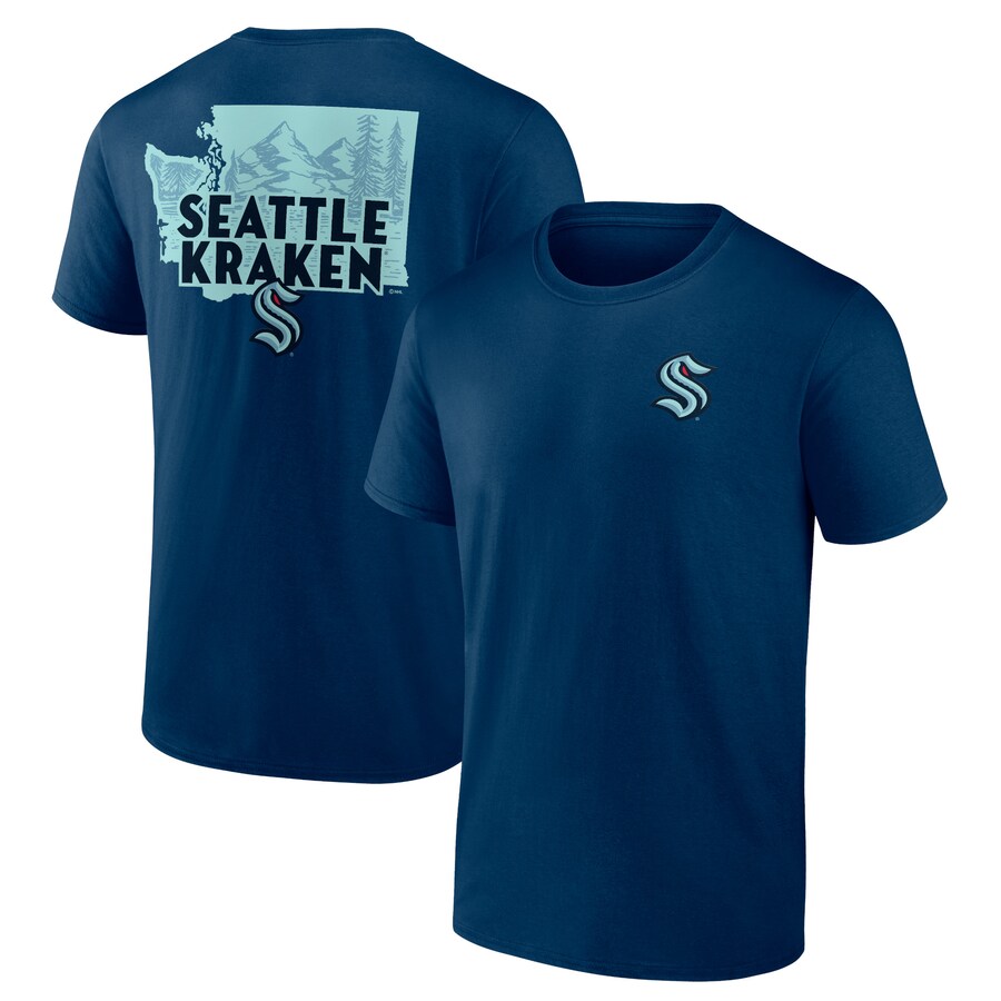 Men's Seattle Kraken Deep Sea Blue Territorial T-Shirt - Puhuasuan