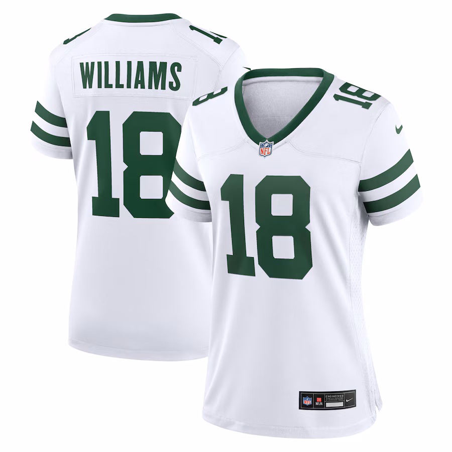 Women's New York Jets Legacy Mike Williams Nike White  Game Player Jersey - Puhuasuan