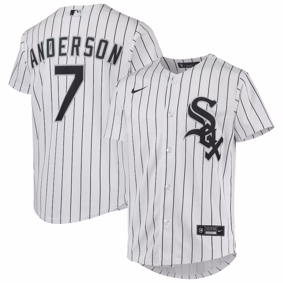 Youth Chicago White Sox Tim Anderson Nike White Alternate Replica Player Jersey - Puhuasuan
