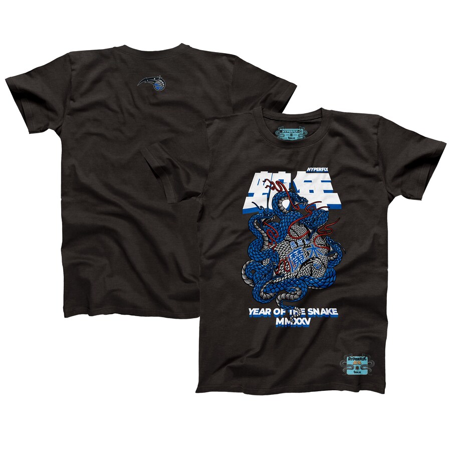 Unisex Orlando Magic NBALab x Hyperfly Heather Black Year of the Snake Lunar New Year Collection T-Shirt - Puhuasuan