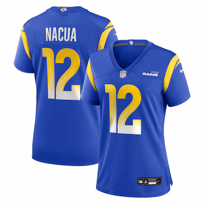 Women's Los Angeles Rams Puka Nacua Nike Royal Game Player Jersey - Puhuasuan