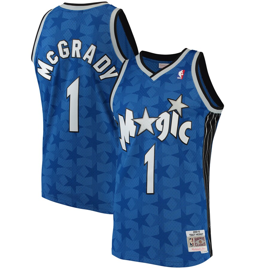 Men's Orlando Magic Tracy McGrady Mitchell & Ness Blue Hardwood Classics Swingman Jersey - Puhuasuan
