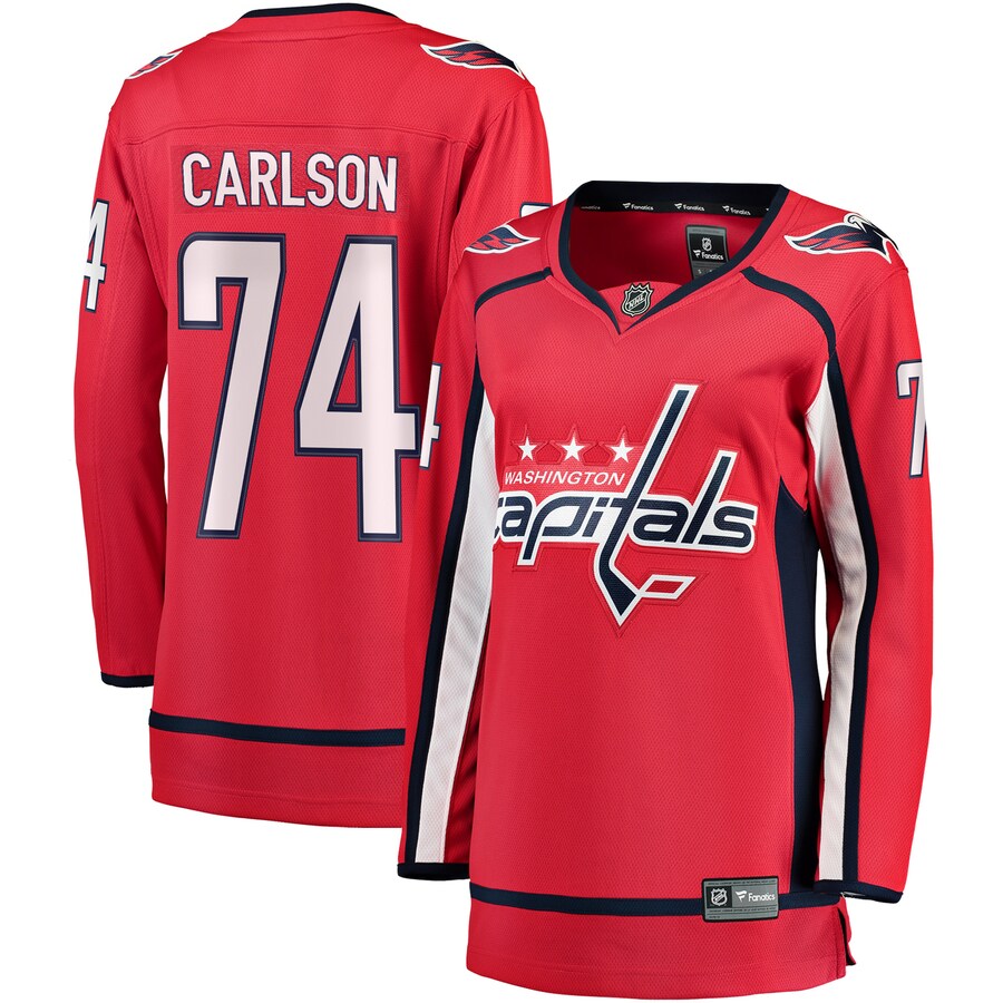 Women's Washington Capitals John Carlson Fanatics Branded Red Breakaway Player Jersey - Puhuasuan