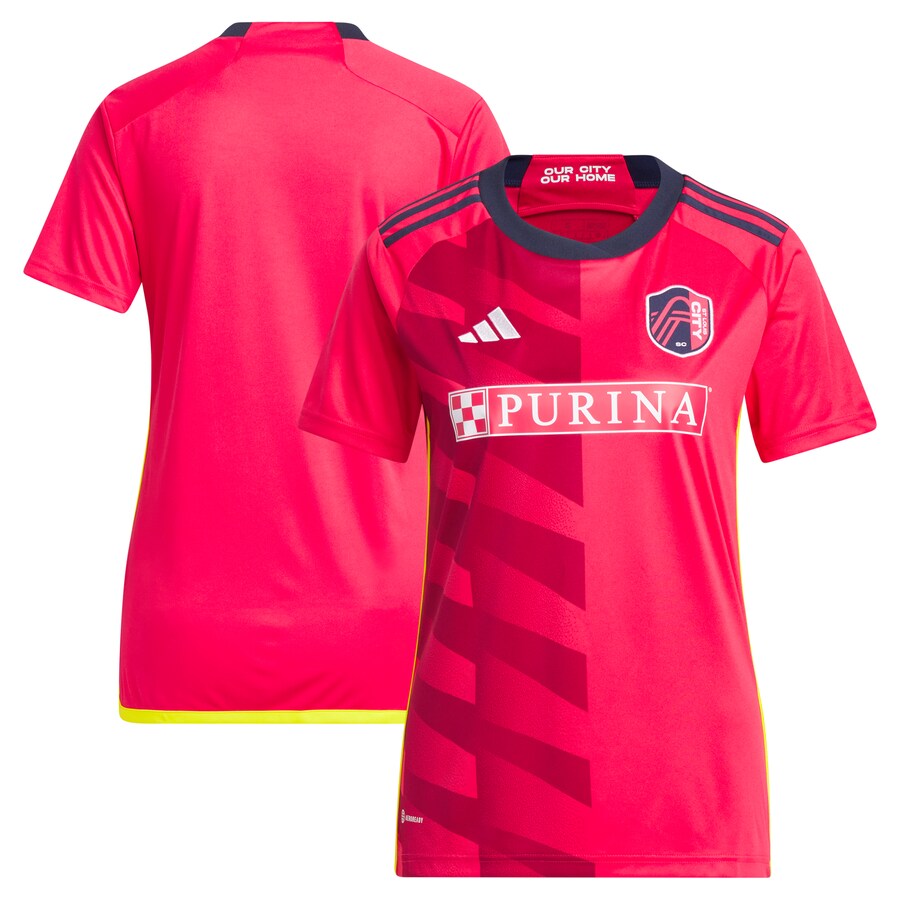Women's St. Louis City SC adidas Red 2023 CITY Kit Replica Jersey - Puhuasuan